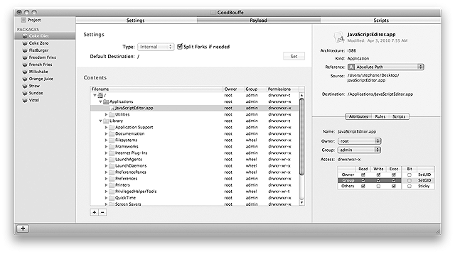 Package Payload