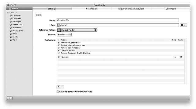 Project Settings