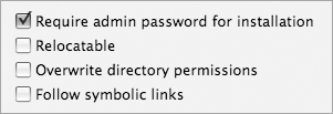 Package Options